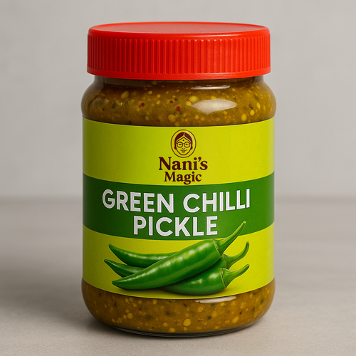 Nani’s Magic – Green Chilli Pickle (500g)